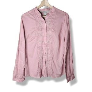 NWT Ella Rose Embroidered Cotton Top Womens Size 10 Lightweight Summer